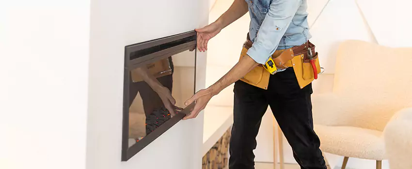 Metal Fireplace Installation in Yorba Linda, California