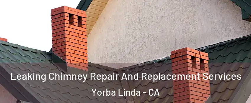  Leaking Chimney Repair And Replacement Services Yorba Linda - CA